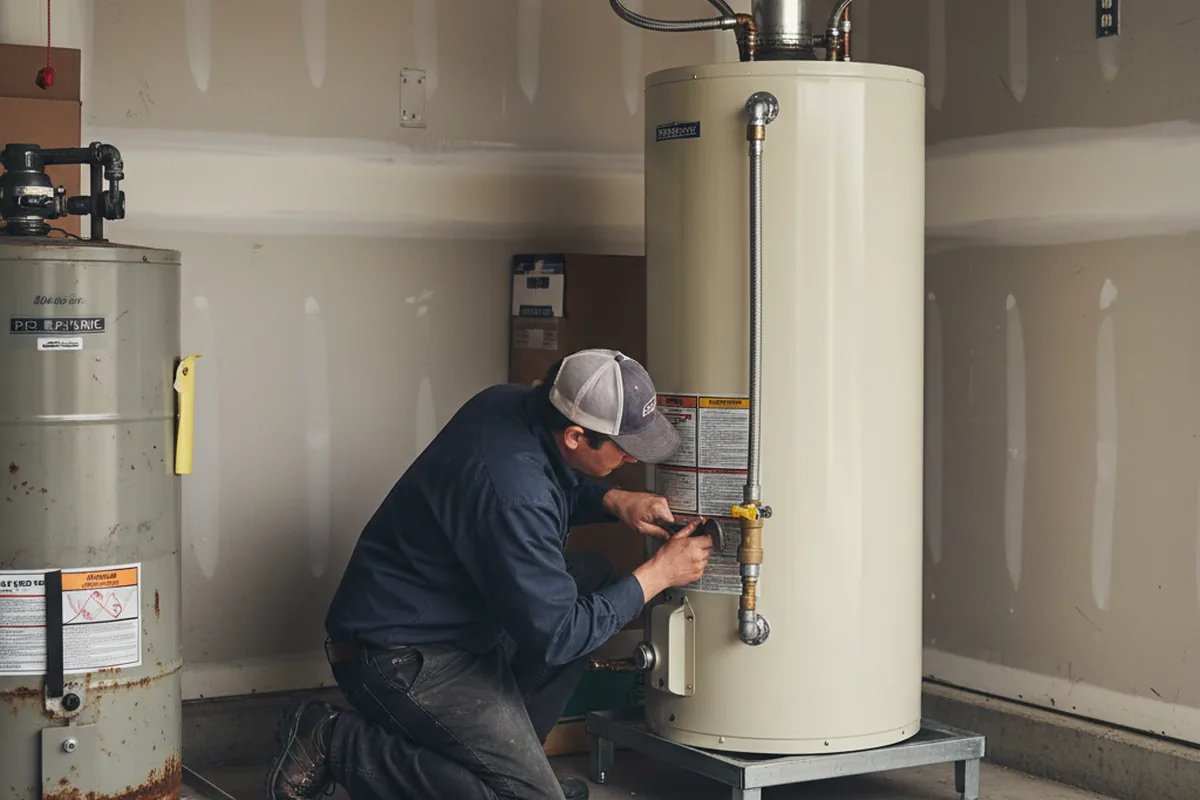 Water heater and shutoff valve replacement in Attalla